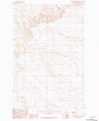 United States Geological Survey Johnson Reservoir NE, MT (1983, 24000-Scale) digital map