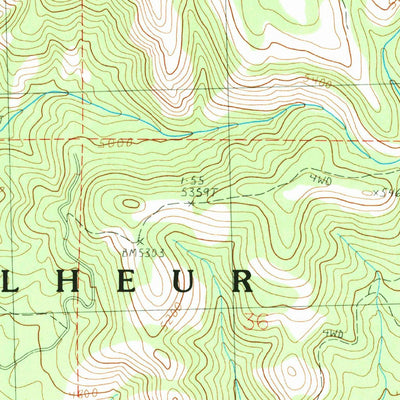 United States Geological Survey Johnson Saddle, OR (1990, 24000-Scale) digital map