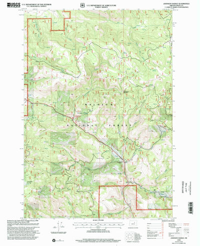 United States Geological Survey Johnson Saddle, OR (1999, 24000-Scale) digital map
