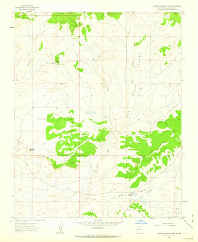 United States Geological Survey Johnson Trading Post, NM (1961, 24000-Scale) digital map