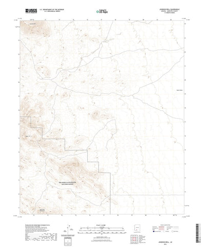 United States Geological Survey Johnson Well, AZ (2021, 24000-Scale) digital map