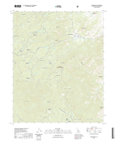 United States Geological Survey Johnsondale, CA (2021, 24000-Scale) digital map