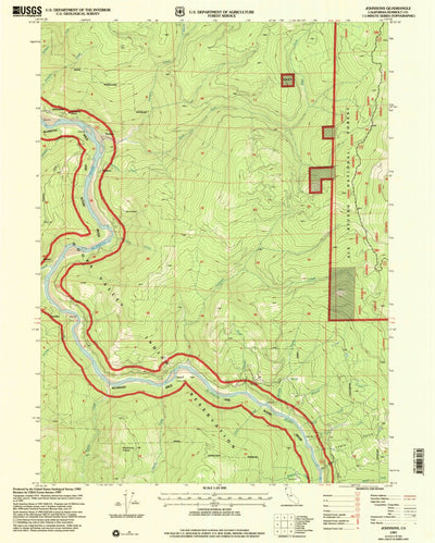 United States Geological Survey Johnsons, CA (1997, 24000-Scale) digital map