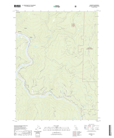 United States Geological Survey Johnsons, CA (2022, 24000-Scale) digital map