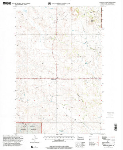 United States Geological Survey Johnsons Corner, ND (1997, 24000-Scale) digital map