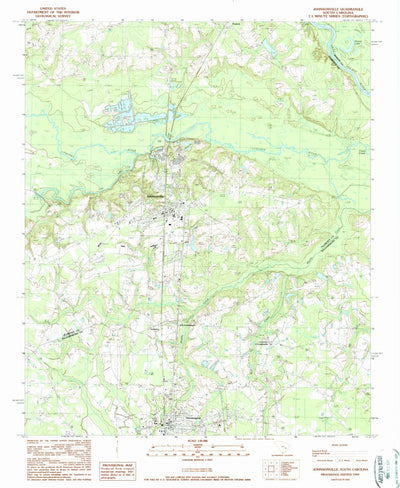 United States Geological Survey Johnsonville, SC (1990, 24000-Scale) digital map