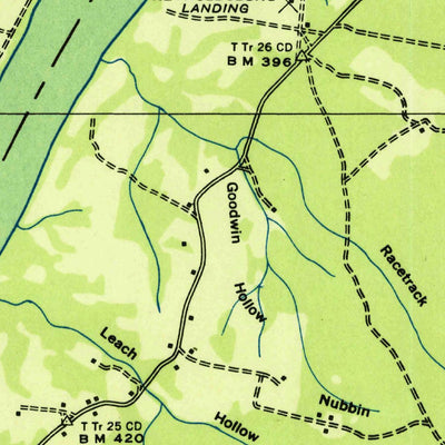 United States Geological Survey Johnsonville, TN (1936, 24000-Scale) digital map