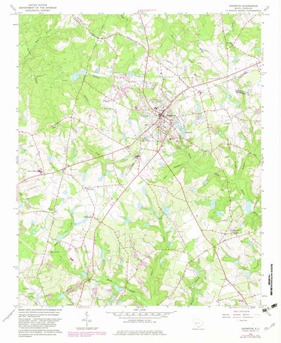 United States Geological Survey Johnston, SC (1964, 24000-Scale) digital map