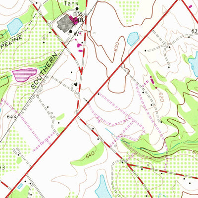 United States Geological Survey Johnston, SC (1964, 24000-Scale) digital map