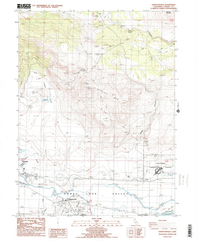 United States Geological Survey Johnstonville, CA (1988, 24000-Scale) digital map