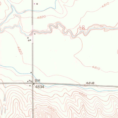 United States Geological Survey Johnstown, CO (1950, 24000-Scale) digital map