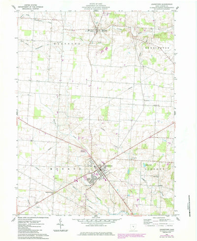 United States Geological Survey Johnstown, OH (1961, 24000-Scale) digital map