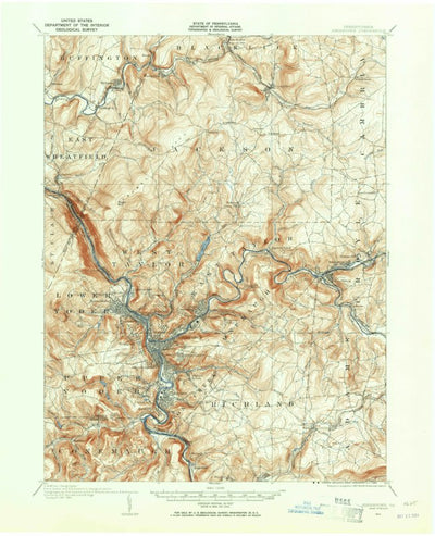 United States Geological Survey Johnstown, PA (1904, 62500-Scale) digital map