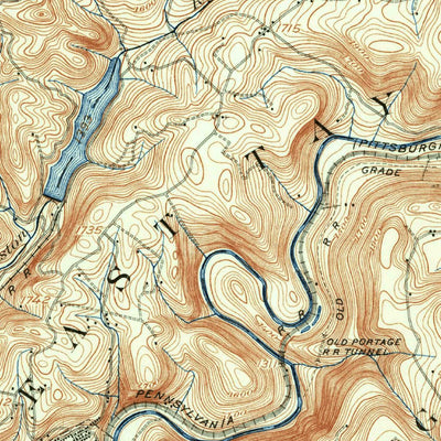 United States Geological Survey Johnstown, PA (1904, 62500-Scale) digital map