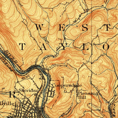 United States Geological Survey Johnstown, PA (1907, 62500-Scale) digital map