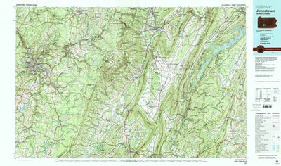 United States Geological Survey Johnstown, PA (1981, 100000-Scale) digital map