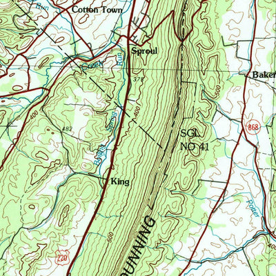 United States Geological Survey Johnstown, PA (1981, 100000-Scale) digital map