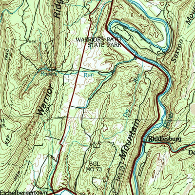 United States Geological Survey Johnstown, PA (1981, 100000-Scale) digital map