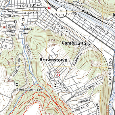 United States Geological Survey Johnstown, PA (2023, 24000-Scale) digital map
