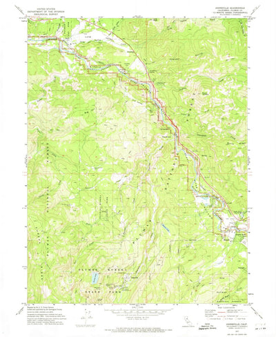 United States Geological Survey Johnsville, CA (1972, 24000-Scale) digital map