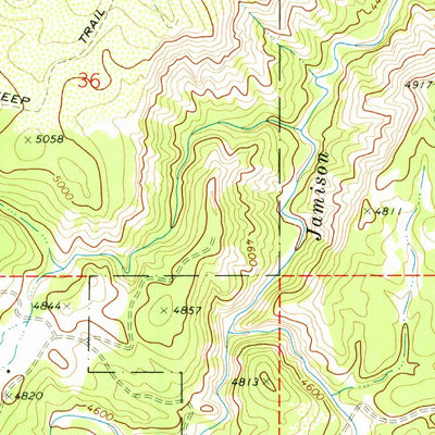 United States Geological Survey Johnsville, CA (1972, 24000-Scale) digital map