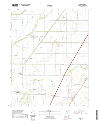 United States Geological Survey Joiner, AR (2020, 24000-Scale) digital map