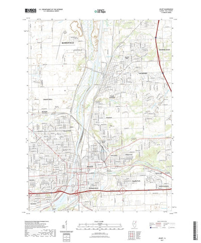 United States Geological Survey Joliet, IL (2021, 24000-Scale) digital map