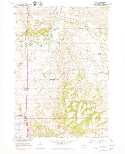 United States Geological Survey Jolly, SD (1954, 24000-Scale) digital map