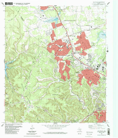 United States Geological Survey Jollyville, TX (1987, 24000-Scale) digital map