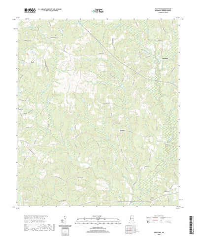 United States Geological Survey Jonathan, MS (2020, 24000-Scale) digital map