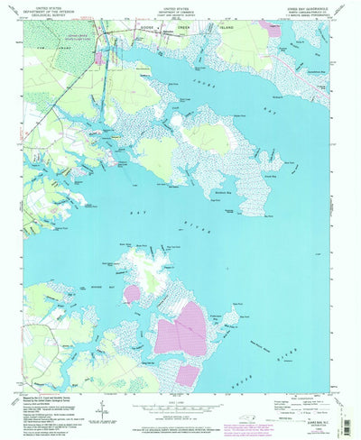 United States Geological Survey Jones Bay, NC (1950, 24000-Scale) digital map