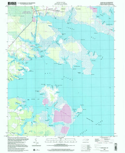 United States Geological Survey Jones Bay, NC (2000, 24000-Scale) digital map