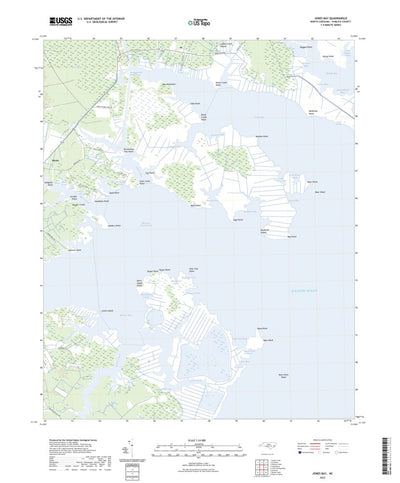 United States Geological Survey Jones Bay, NC (2022, 24000-Scale) digital map