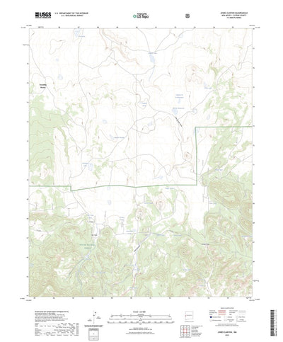 United States Geological Survey Jones Canyon, NM (2023, 24000-Scale) digital map