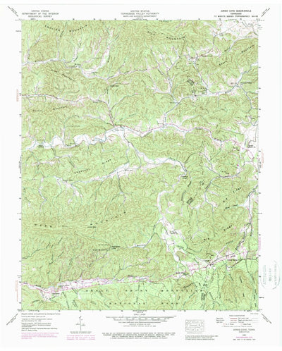 United States Geological Survey Jones Cove, TN (1940, 24000-Scale) digital map