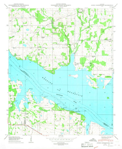 United States Geological Survey Jones Crossroads, AL (1950, 24000-Scale) digital map