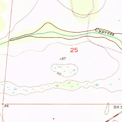United States Geological Survey Jones Hammock, FL (1953, 24000-Scale) digital map