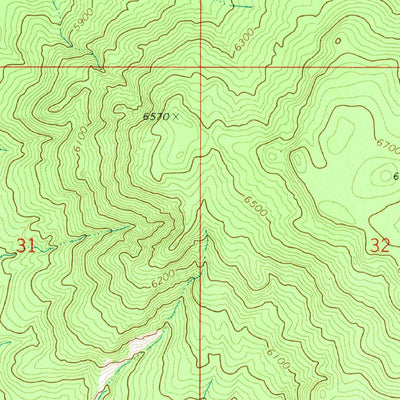 United States Geological Survey Jones Hill, AZ (1971, 24000-Scale) digital map