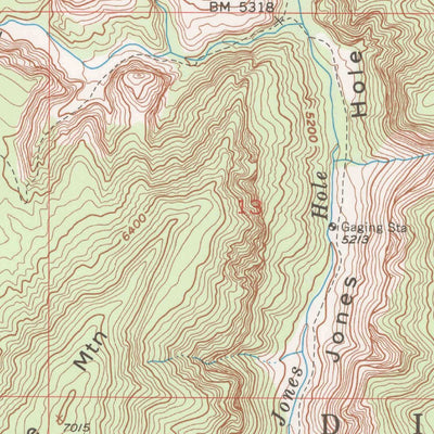 United States Geological Survey Jones Hole, UT-CO (1955, 24000-Scale) digital map