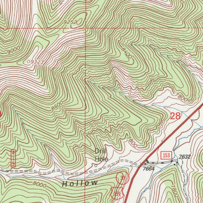 United States Geological Survey Jones Hollow, UT (1996, 24000-Scale) digital map