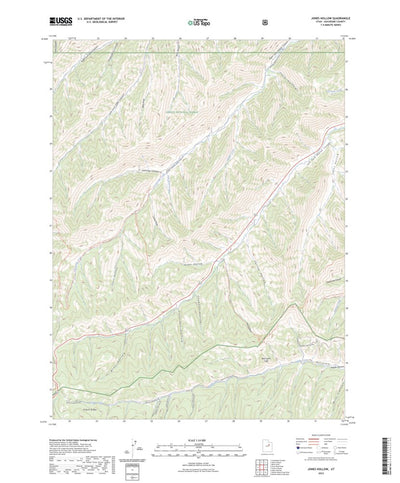 United States Geological Survey Jones Hollow, UT (2023, 24000-Scale) digital map
