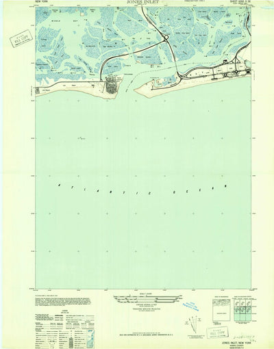 United States Geological Survey Jones Inlet, NY (1947, 24000-Scale) digital map