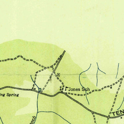 United States Geological Survey Jones Knob, TN (1936, 24000-Scale) digital map
