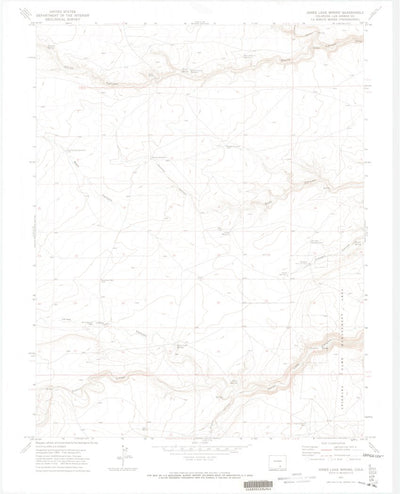 United States Geological Survey Jones Lake Spring, CO (1971, 24000-Scale) digital map