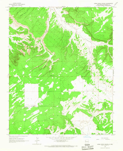 United States Geological Survey Jones Ranch School, NM (1963, 24000-Scale) digital map