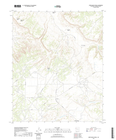 United States Geological Survey Jones Ranch School, NM (2020, 24000-Scale) digital map