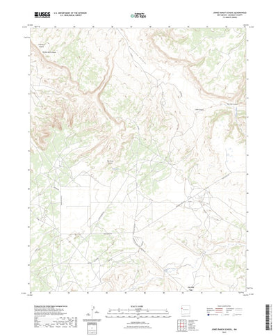 United States Geological Survey Jones Ranch School, NM (2023, 24000-Scale) digital map