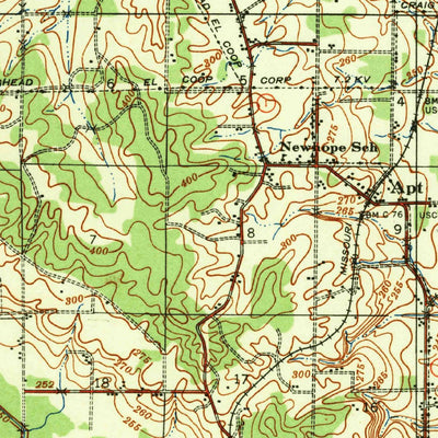 United States Geological Survey Jonesboro, AR (1939, 62500-Scale) digital map