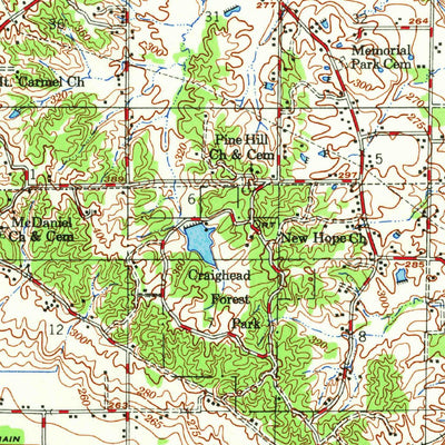 United States Geological Survey Jonesboro, AR (1958, 62500-Scale) digital map