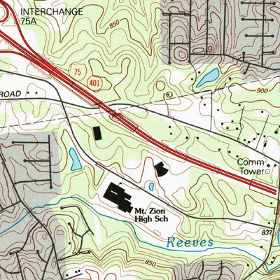 United States Geological Survey Jonesboro, GA (1993, 24000-Scale) digital map